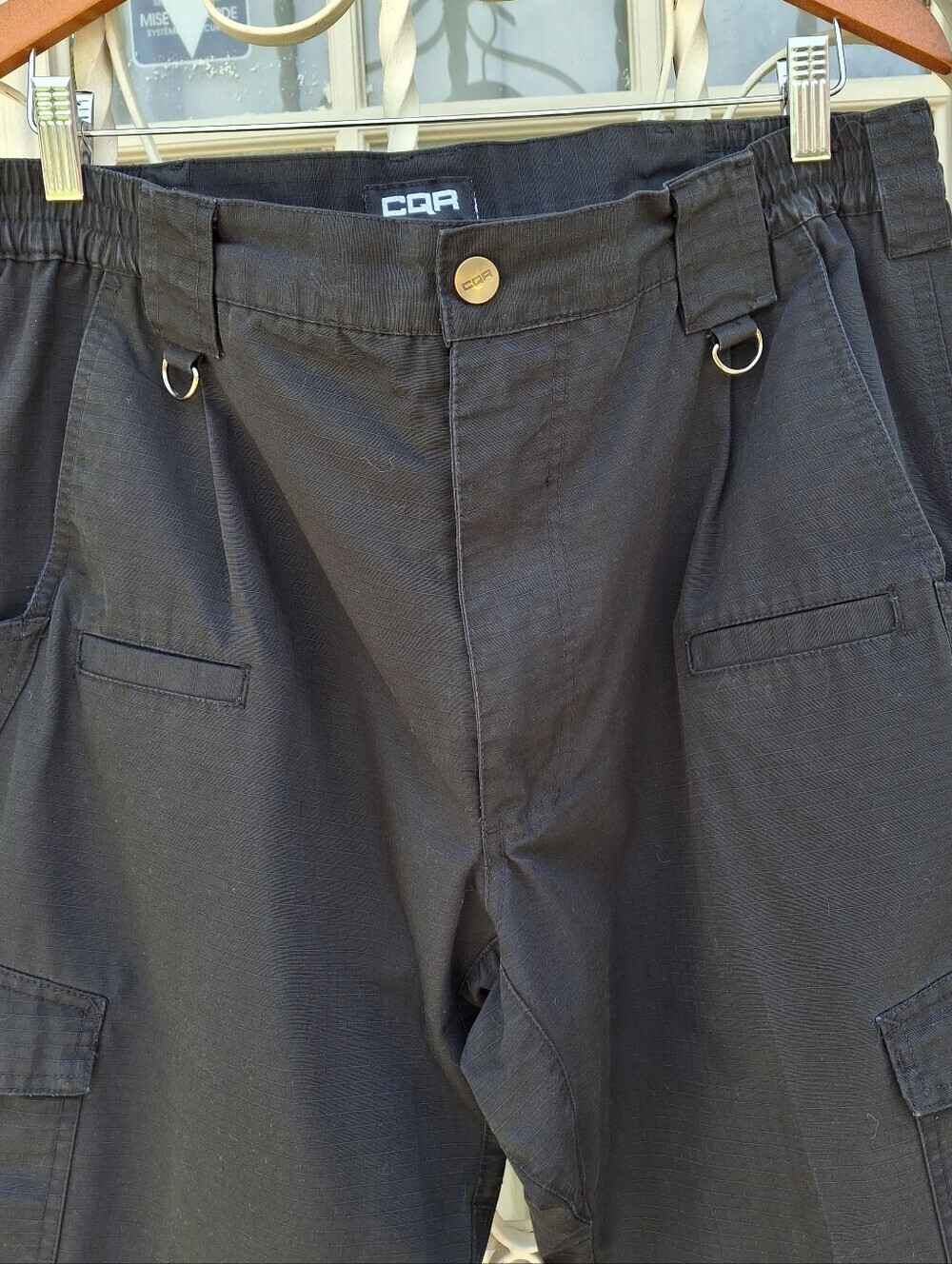CQR Tlp-104 Lightweight Ripstop EDC Tactical Black Cargo Pants Men 36w X 30l - Picture 7 of 14